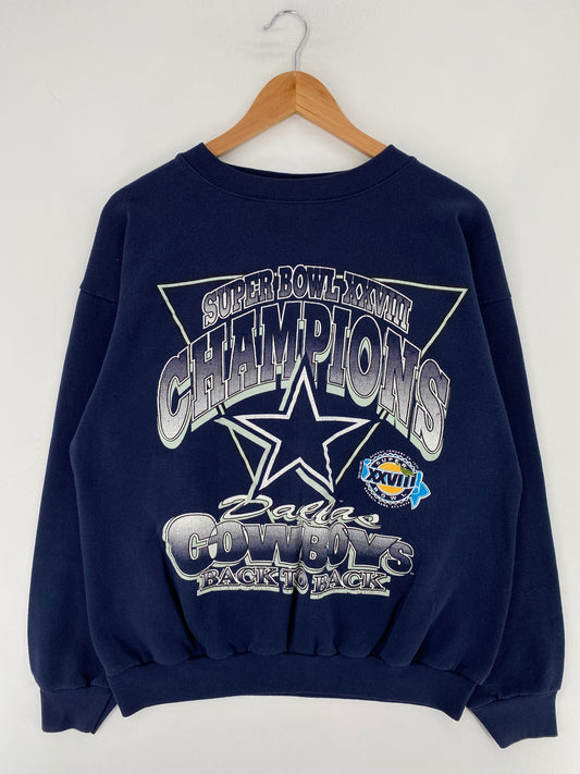 1993 DALLAS COWBOYS Size XL Vintage NFL Sweat-shirt / E9557S