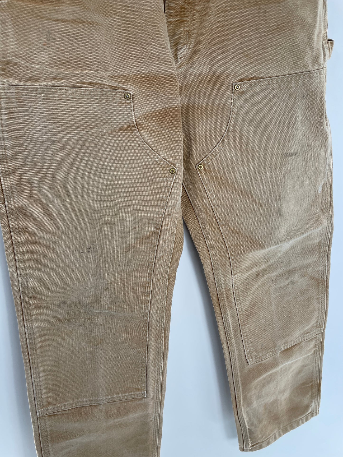 Vintage CARHARTT Double knee Made in USA Size W32xL28 Duck Pants / G2264P