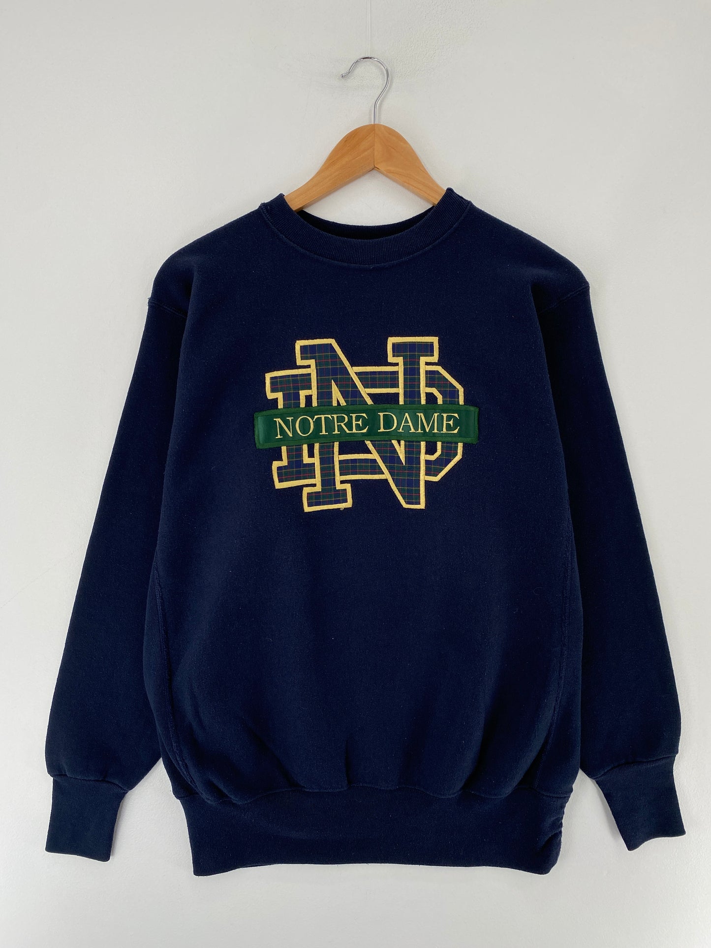 90’s NOTRE DAME Size L Vintage College Sweat-shirt / E7855S
