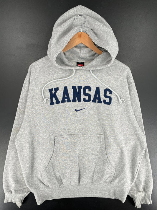 00' NIKE x KANSAS Size M Vintage College Hoodie Sweat shirt / F6011S