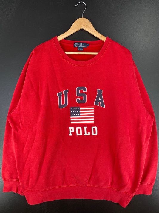 90’s POLO RALPH LAUREN Size XL Vintage Sweat-Shirt / E8230S