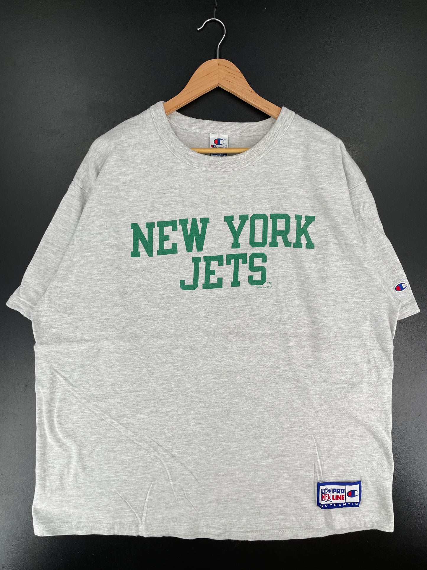 1994 CHAMPION x NEW YORK JETS Made in USA Size XXL Vintage NFL T-shirt / E7353T