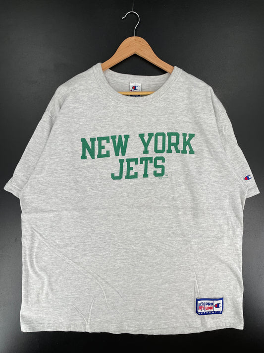 1994 CHAMPION x NEW YORK JETS Made in USA Size XXL Vintage NFL T-shirt / E7353T