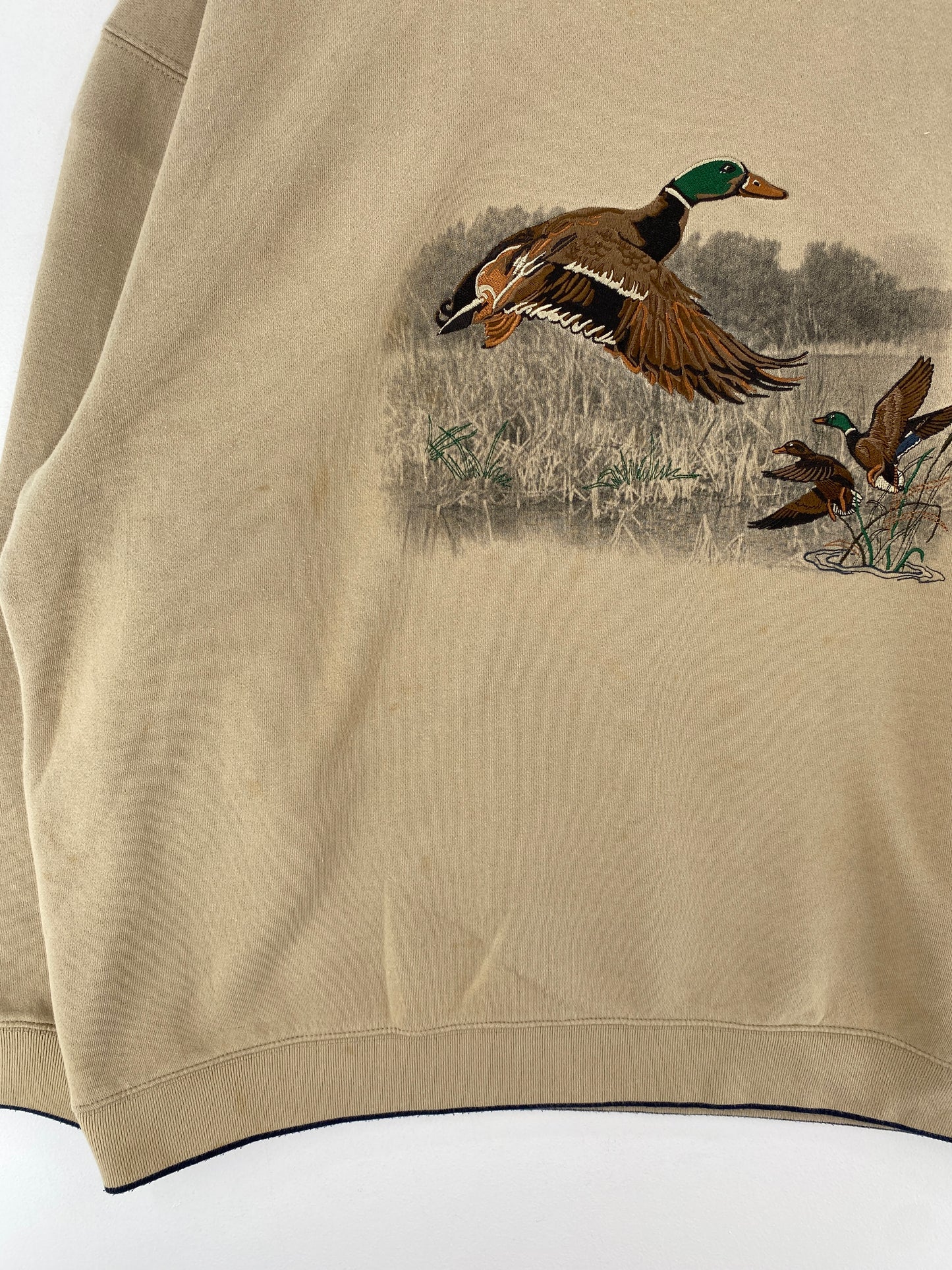 00’ DUCK Size XL Vintage Animal Sweat-Shirt / F265S