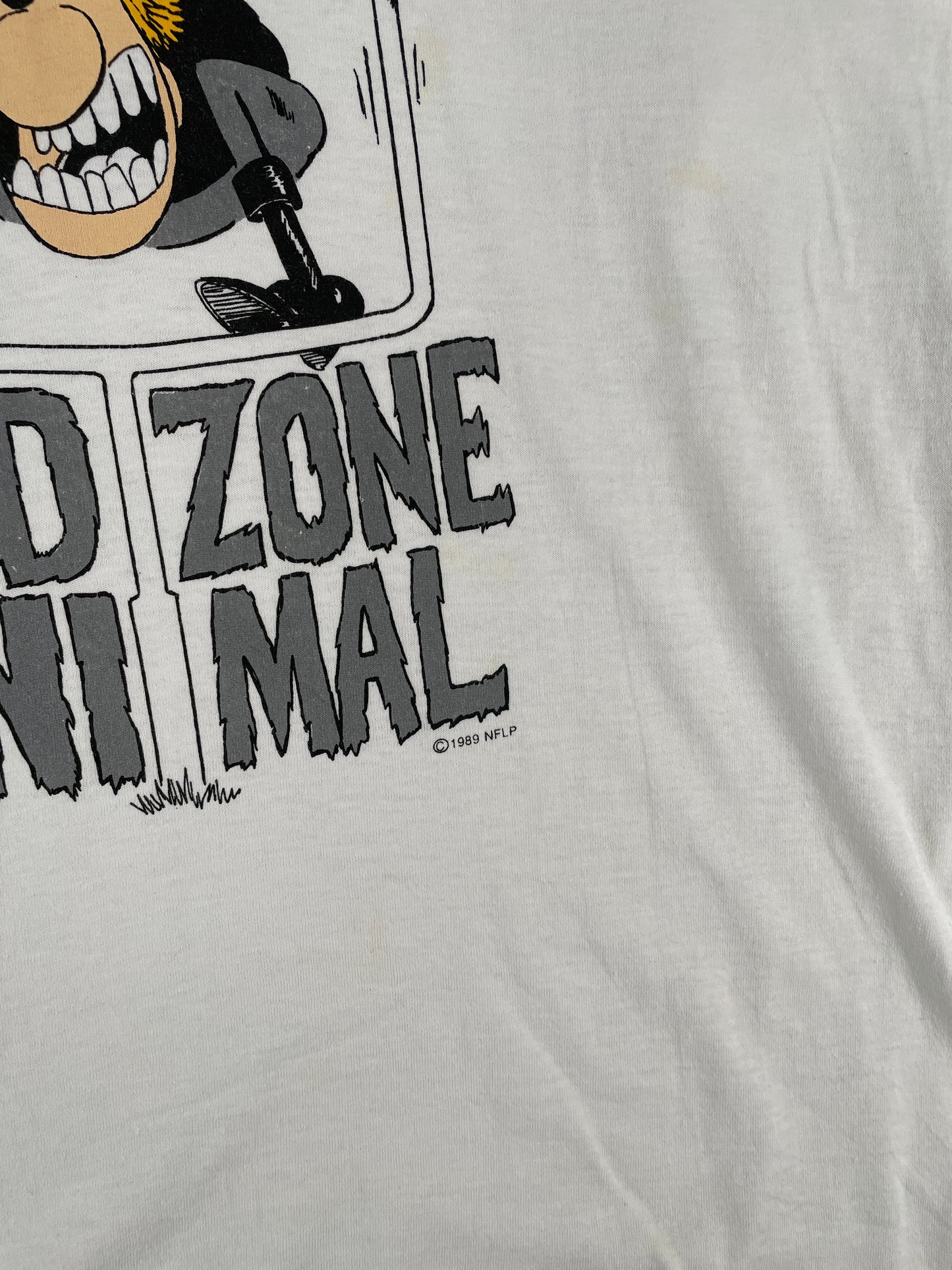 1989 LOS ANGELES RAIDERS Made in USA Size XL Vintage T-shirt / F553T