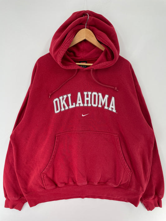 00' NIKE x OKLAHOMA Size XL Vintage College Hoodie Sweat shirt / F832S
