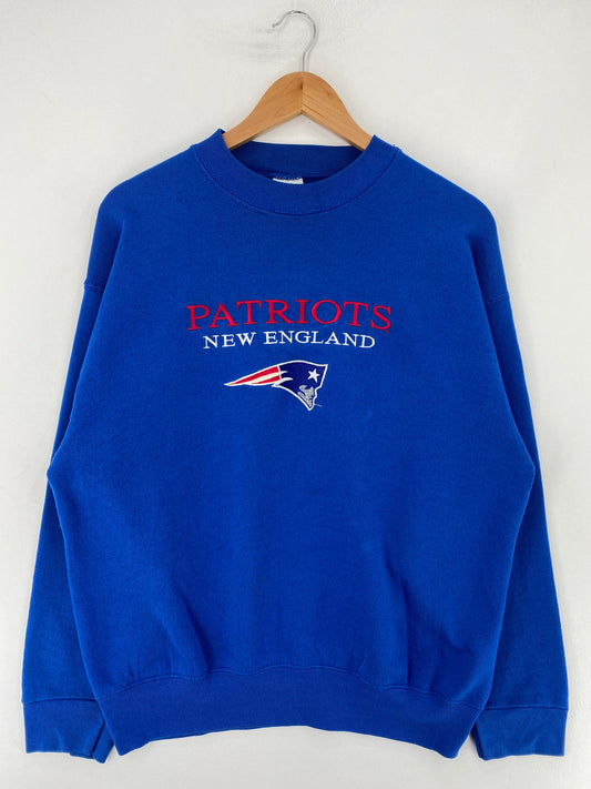 90’s SALEM x PATRIOTS NEW ENGLAND Made in USA Size L Vintage NFL Sweat-Shirt / F6653S