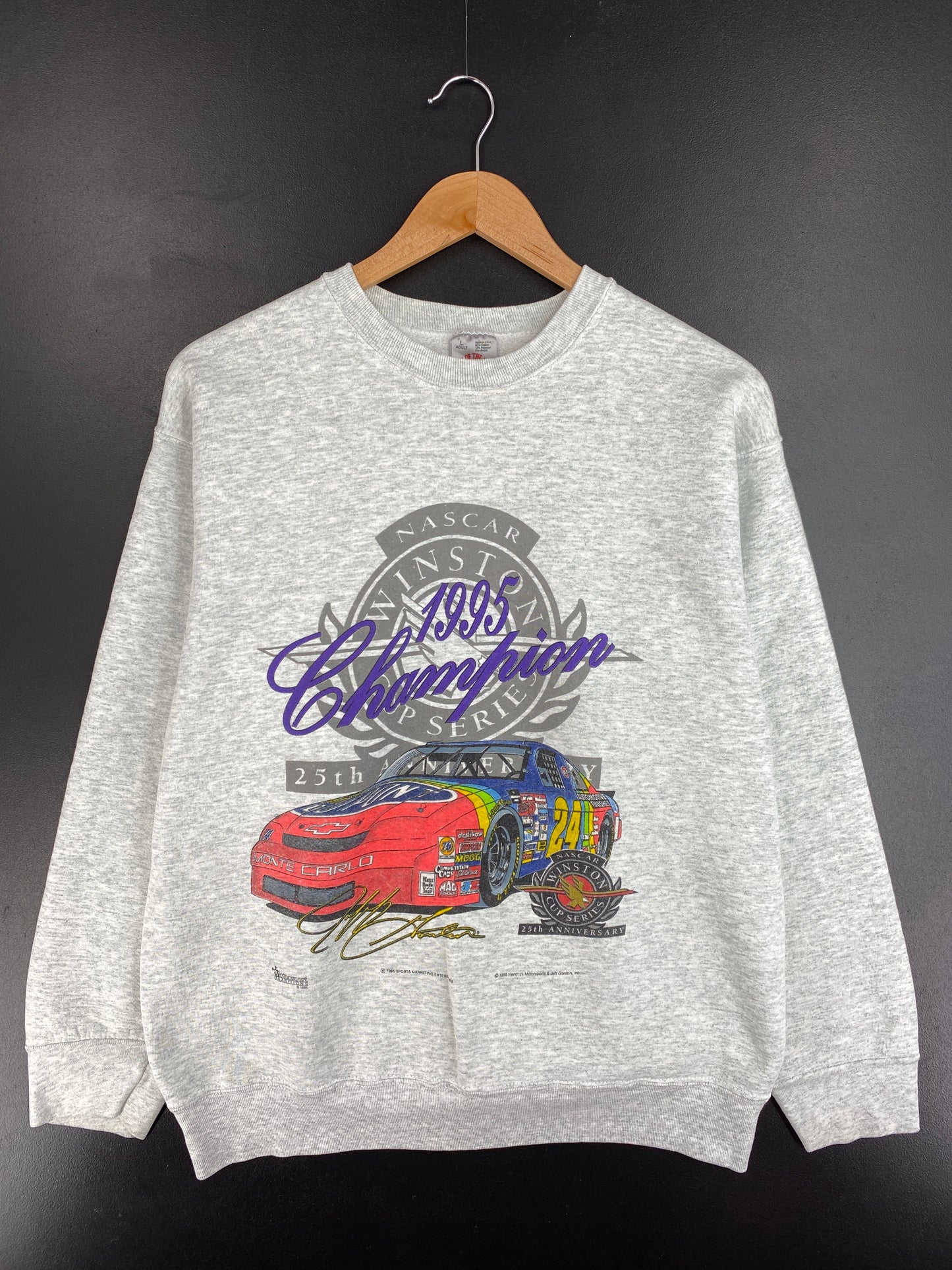 1995 WINSTON CUP CHAMPIONSHIP TOUR Made in USA Size L Vintage Racing Sweat-shirt / F1550S
