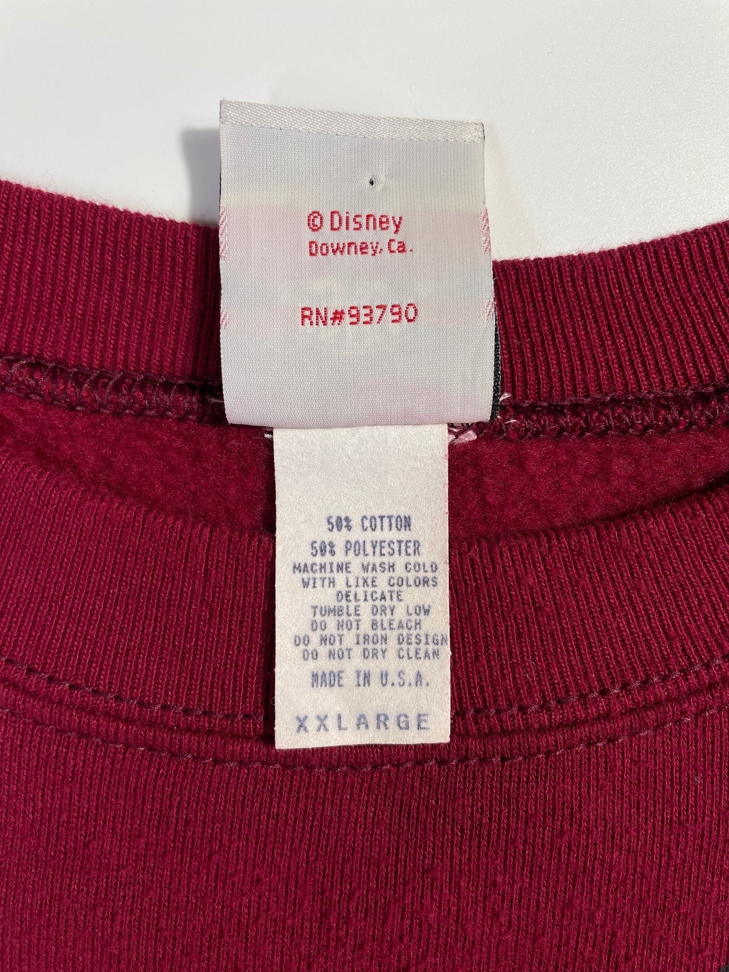 90's DISNEY MICKEY Made in USA Size XXL Vintage Sweat-shirt / G7224S