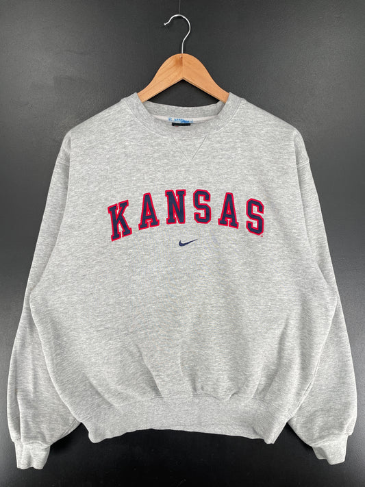 00' NIKE x KANSAS Size M Vintage College Sweat shirt / E8456S