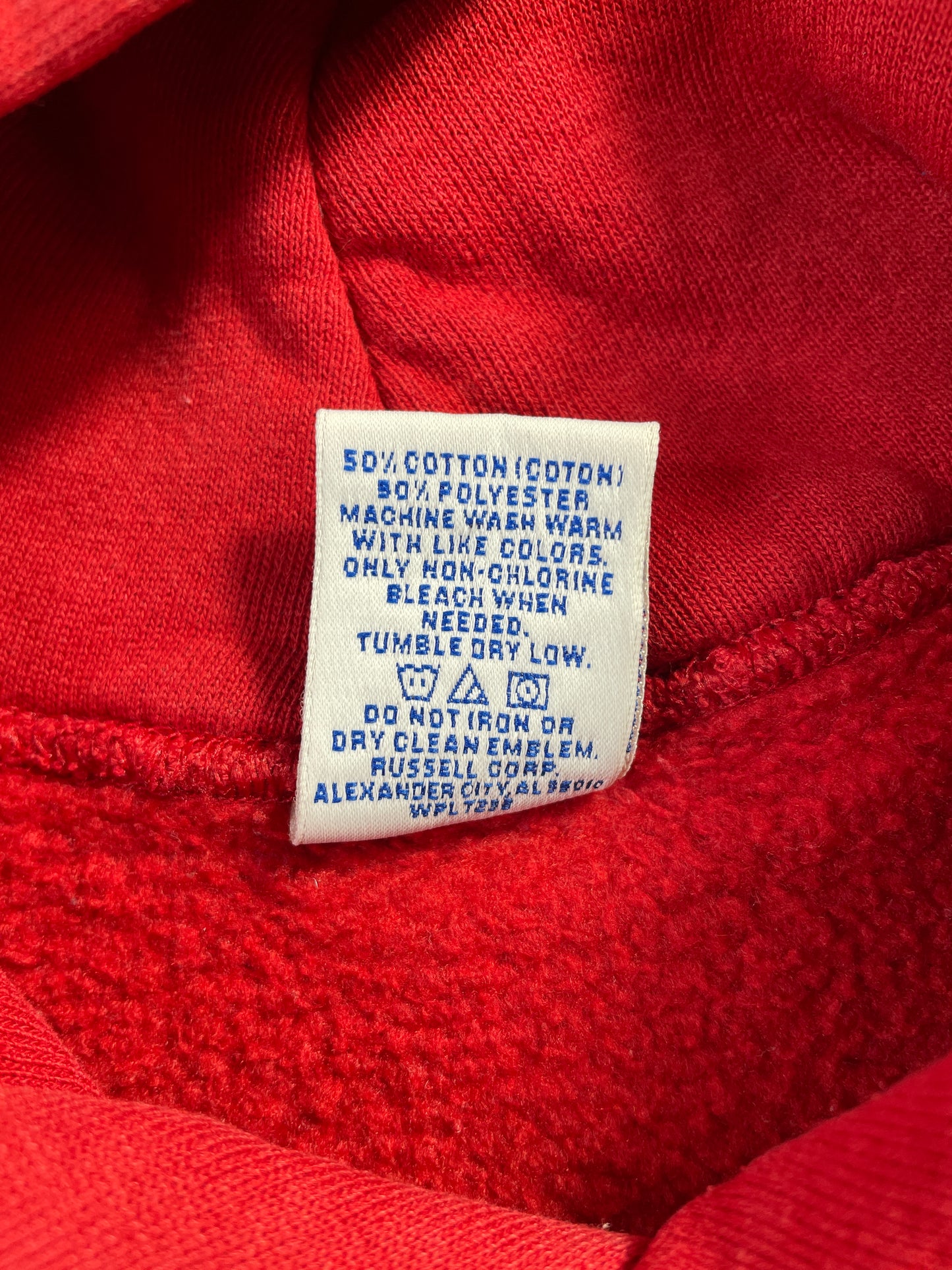 90's RUSSELL x ISU Size XL Vintage College Hoodie Sweat-shirt / E7700S