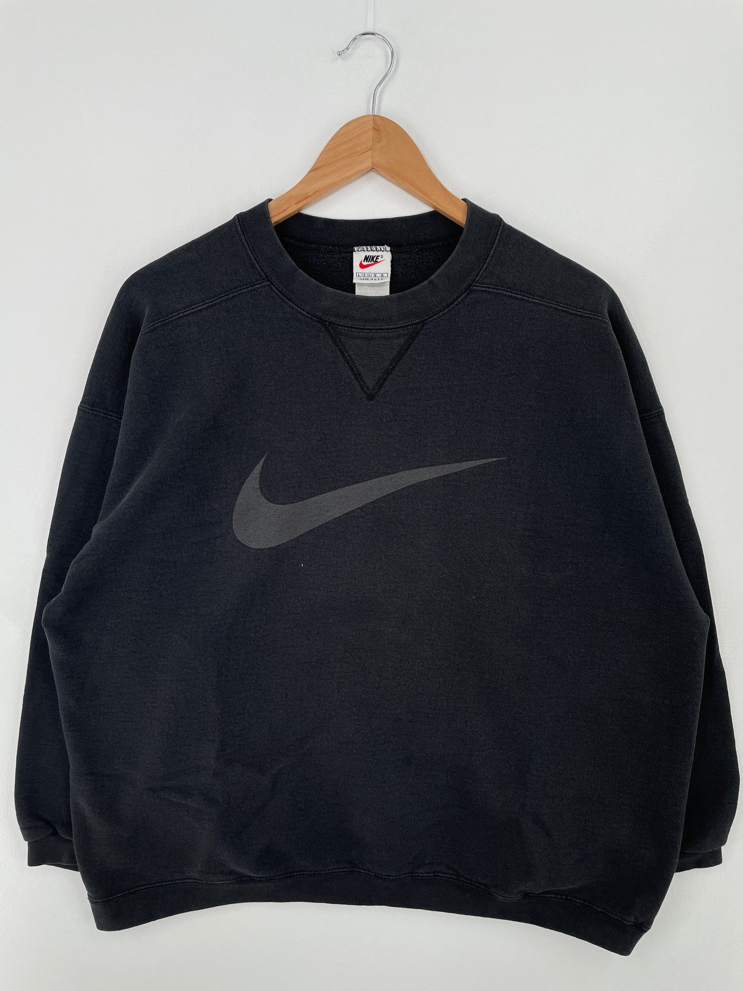 90’s NIKE Made in USA Size Ladies.L Vintage Sweat-shirt / F2588S