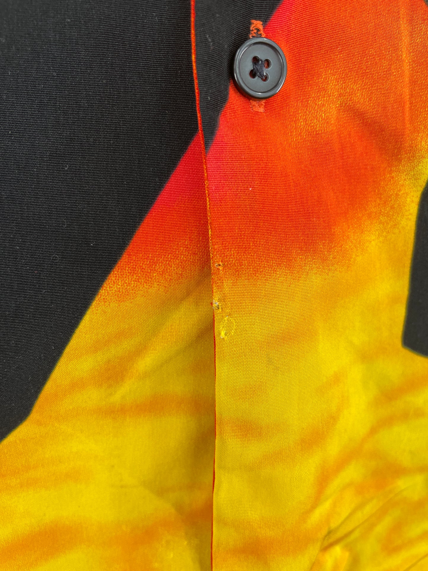 .Vintage FIRE MEN Size Approx.XL Button Down Shirt / F814B