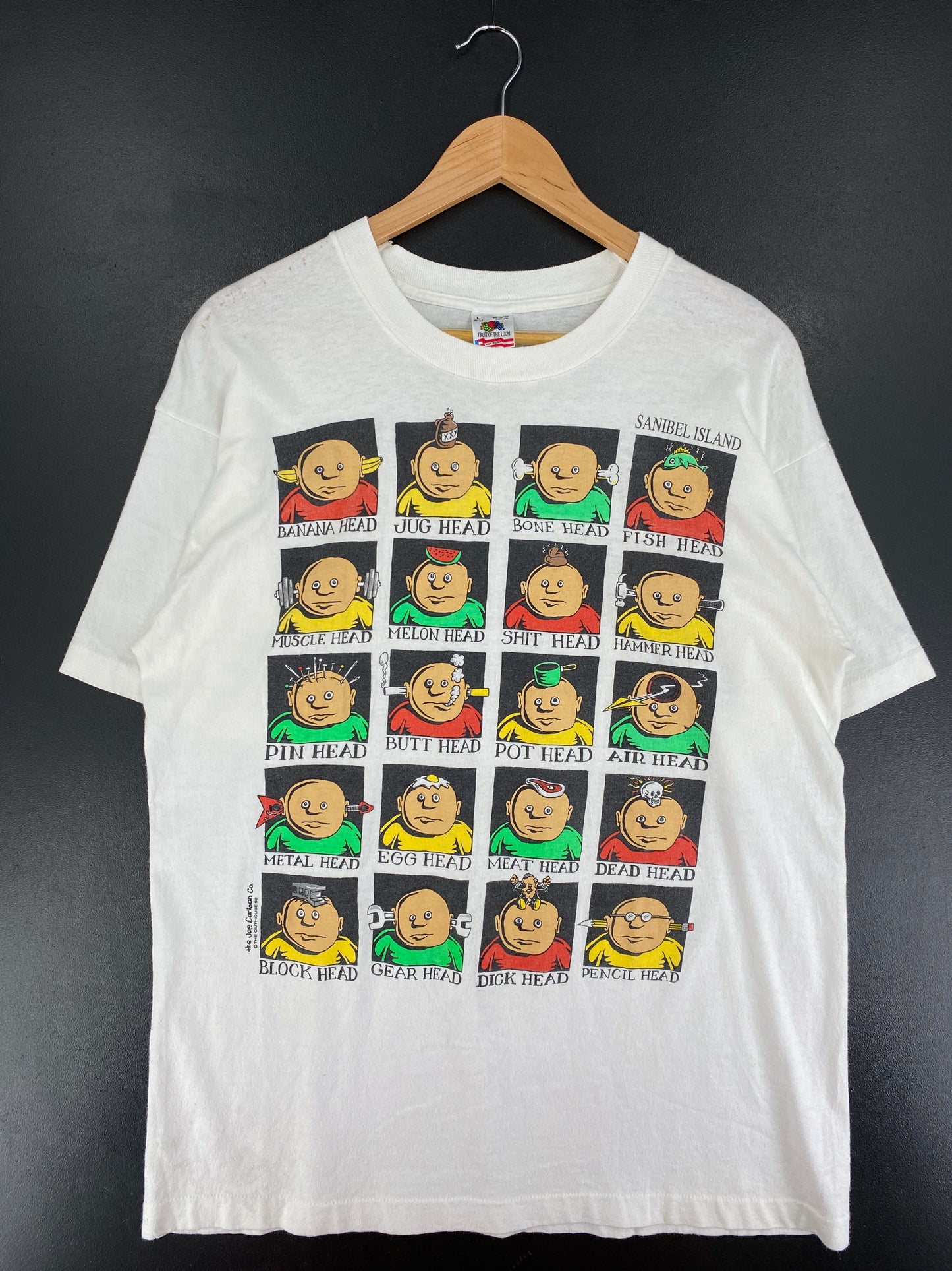 90’s SANIBEL ISLAND Made in USA Size L Vintage T-Shirt / F844T