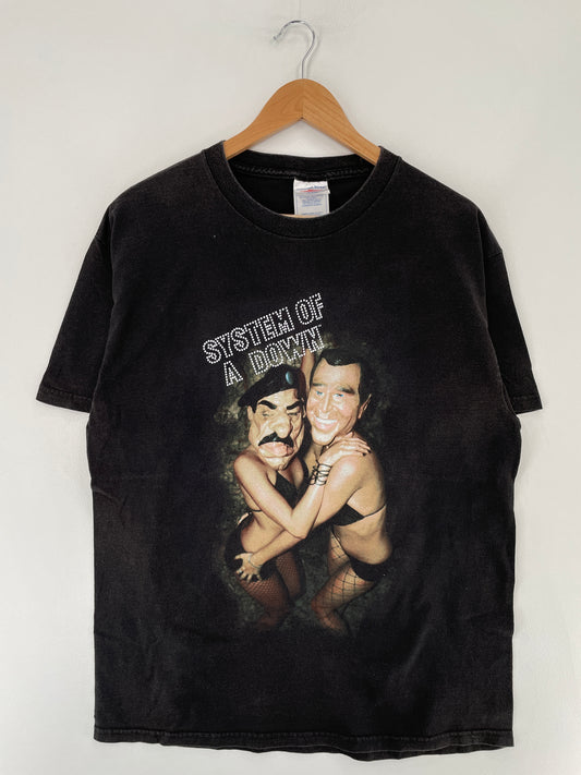 00’ SYSTEM OF A DOWN Size L Vintage Music T-shirt / E6924T