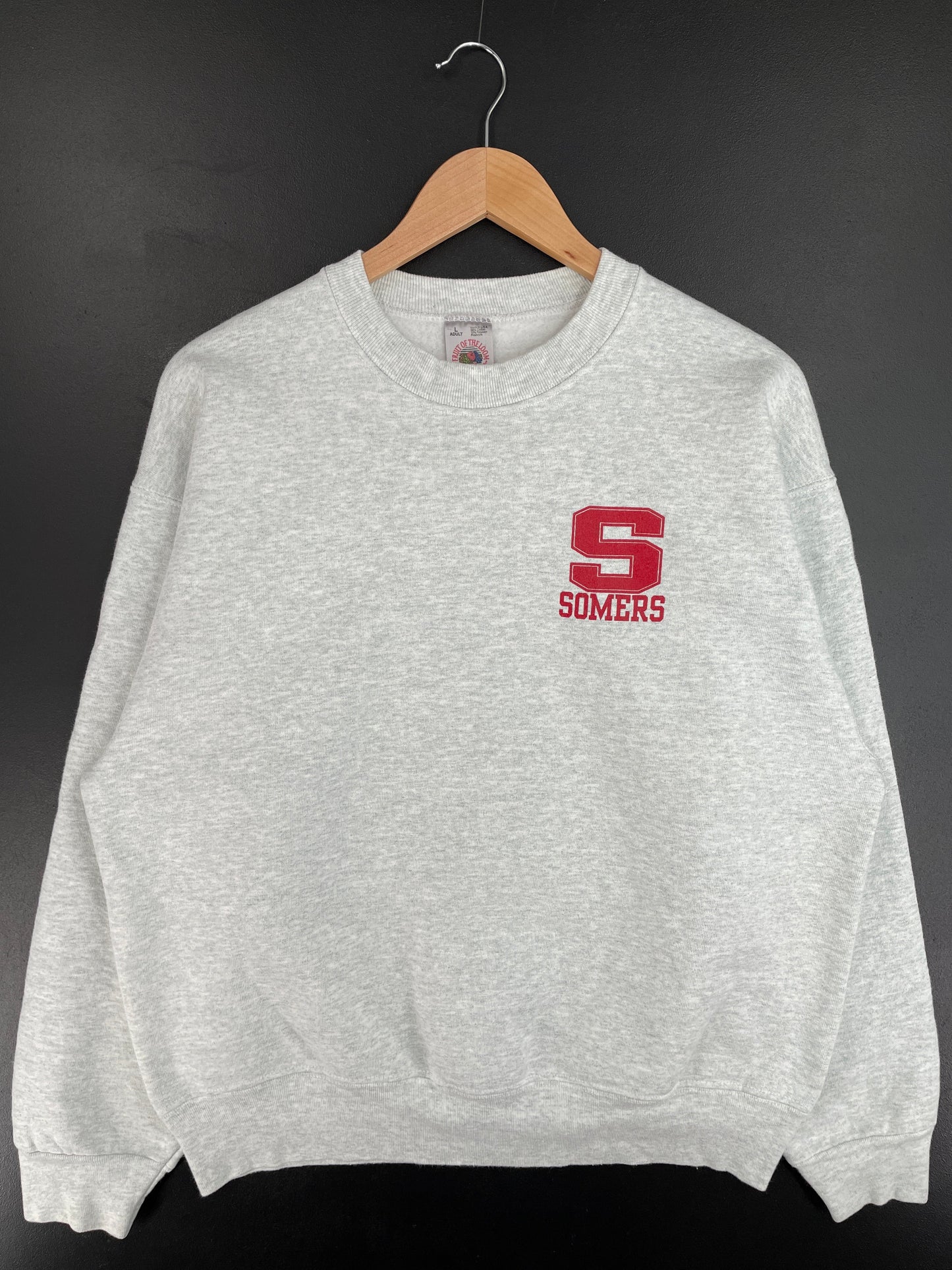 90's SOMERS TUSKERS Made in USA Size L Vintage College Sweat shirt / G4479S