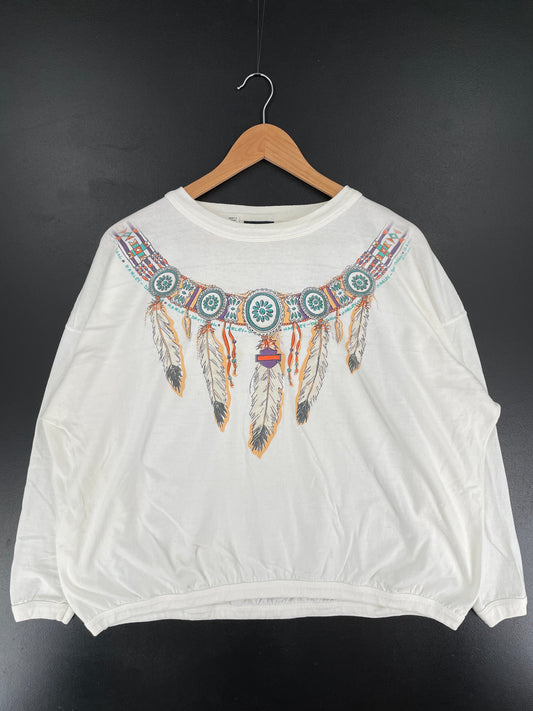 1993 HARLEY DAVIDSON MILWAUKEE WISCONSIN Made in USA Size Ladies.L-XL Vintage Long Sleeve T-shirt / F4576T