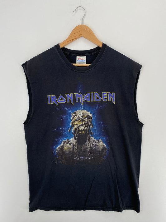 00’ IRON MAIDEN WORLD SLAVERY TOUR Size L Vintage Music Tank Top / G6642T