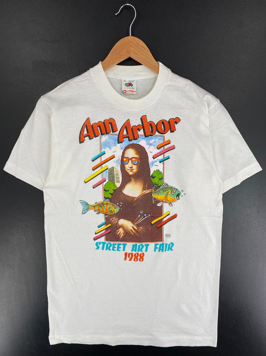 .1988 ANN ARBOR ART FAIR Made in USA Size M Vintage T-Shirt / E9362T