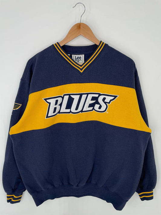 00’ ST. LOUIS BLUES Size L Vintage NHL Sweat-Shirt / G1754S