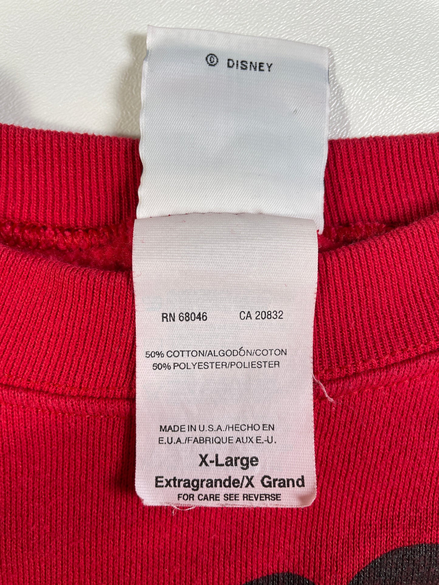 90's DISNEY MICKEY CHRISTMAS Made in USA Size XL Vintage Sweat-shirt / G5220S