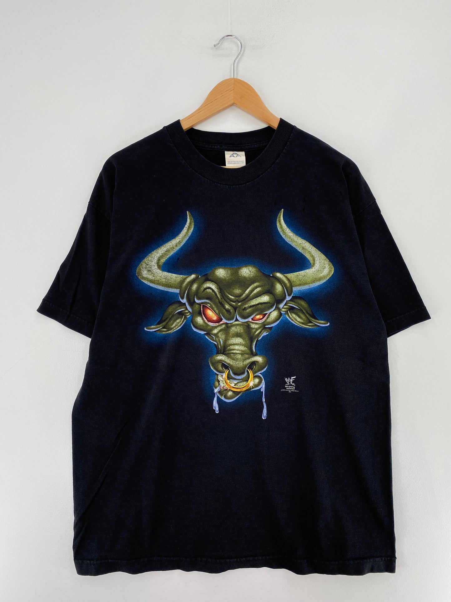 1998 THE ROCK WWF Size Approx.XL Vintage T-Shirt / E7235T