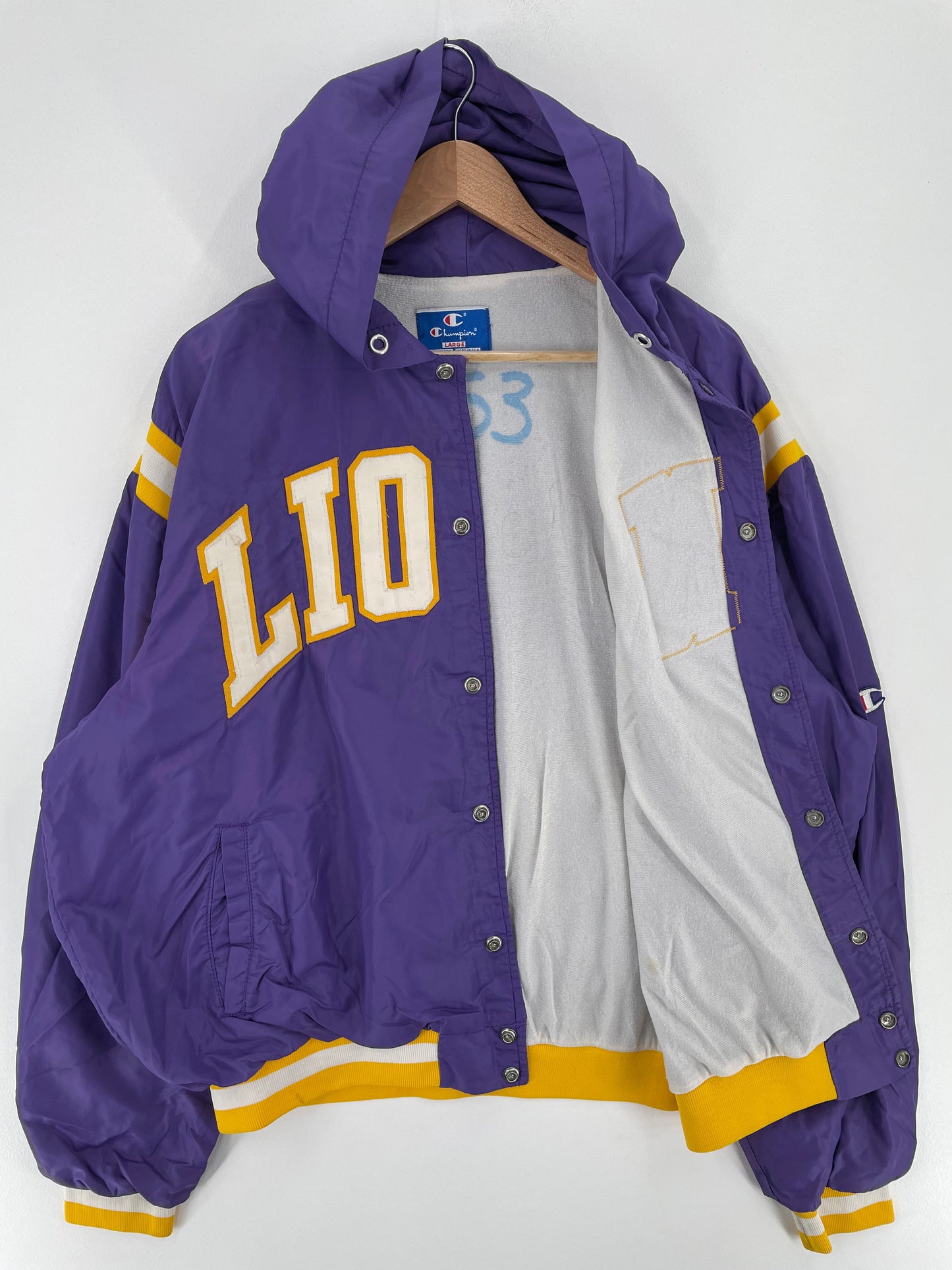 80’s CHAMPION x LIONS Made in USA Size L Vintage Nylon Jacket / F283N
