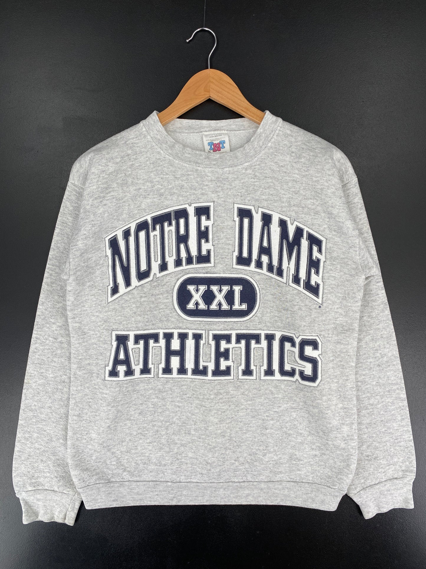 90’s NOTRE DAME ATHLETICS Made in USA Size L Vintage College Sweat-shirt / G4283S