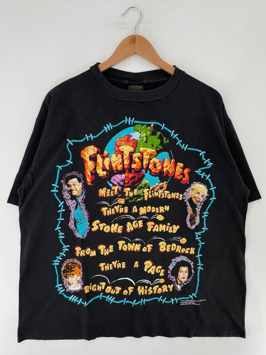 90’s THE FLINTSTONES Made in USA Size XL Vintage T-Shirt / E8068T