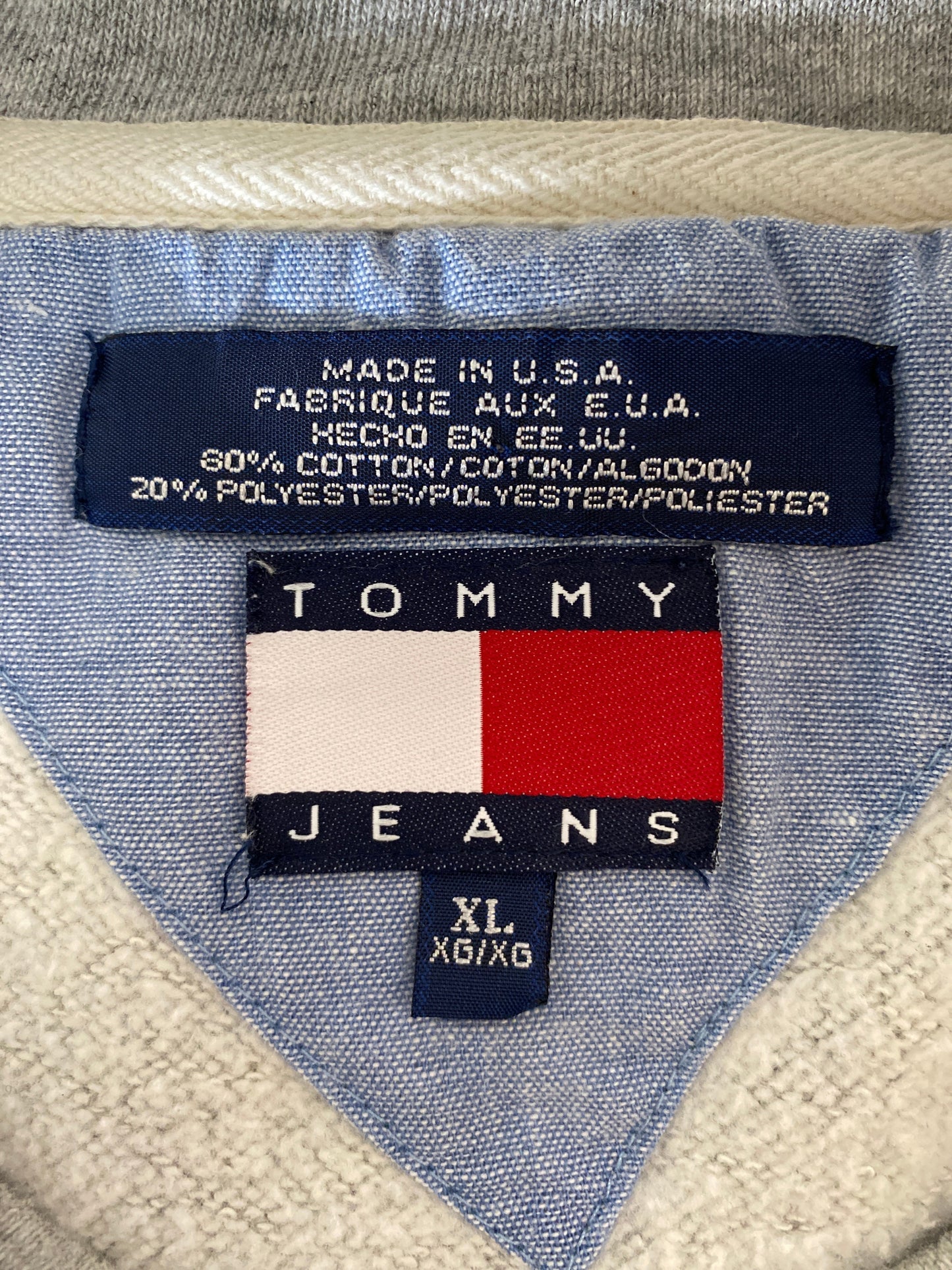 90's TOMMY JEANS Made in USA Size XL Vintage Sweat-Shirt / G4091S