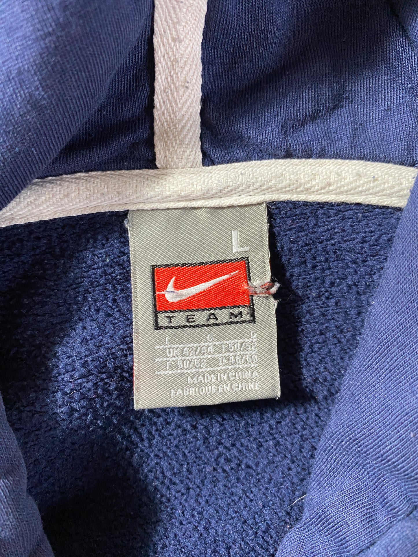 00' NIKE x BRIGHAM YOUNG Size L Vintage College Hoodie Sweat-Shirt / E7869S