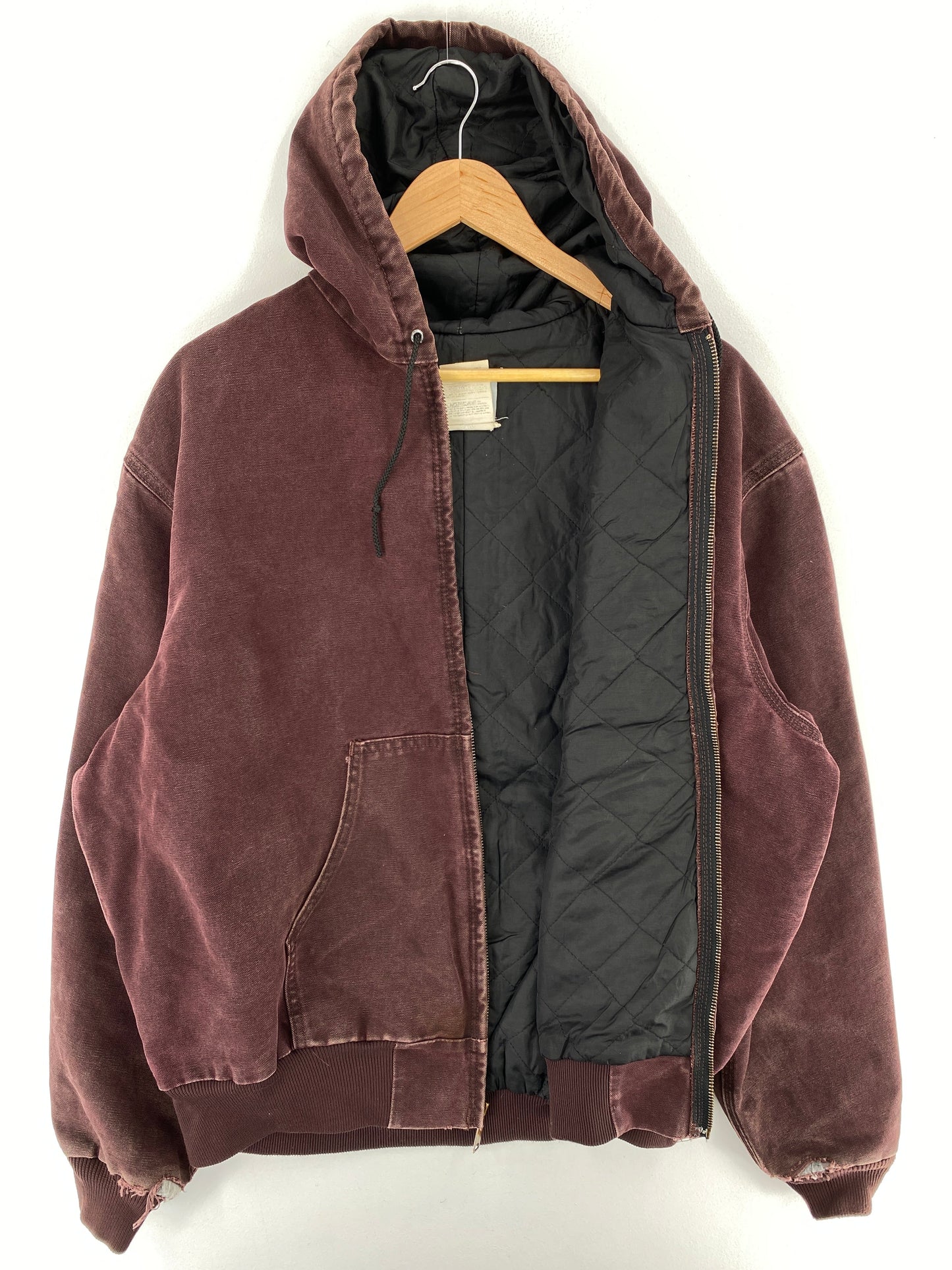Vinatge CARHARTT Size Approx XL Zip-Up Duck Jacket / F5779J