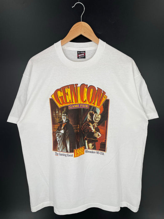 1993 GENCON Made in USA Size XL Vintage T-Shirt / E7912T