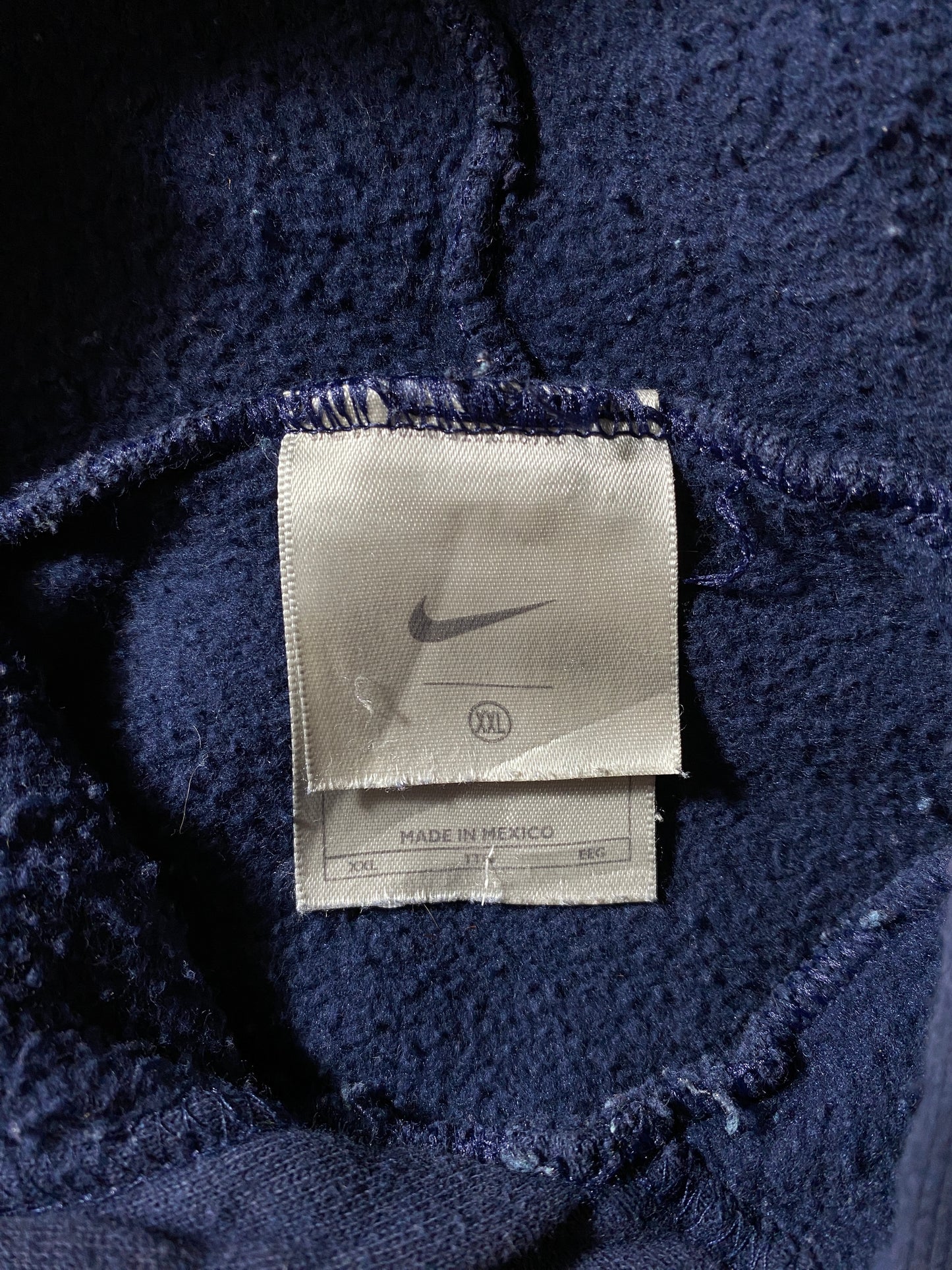 00’ NIKE CENTER SWOOSH Size XXL Vintage Hoodie Sweat-shirt / E8282S