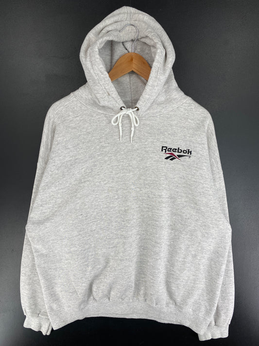 90’s REEBOK Size No Tag (Approx. M) Vintage Hoodie Sweat-Shirt / E9741S