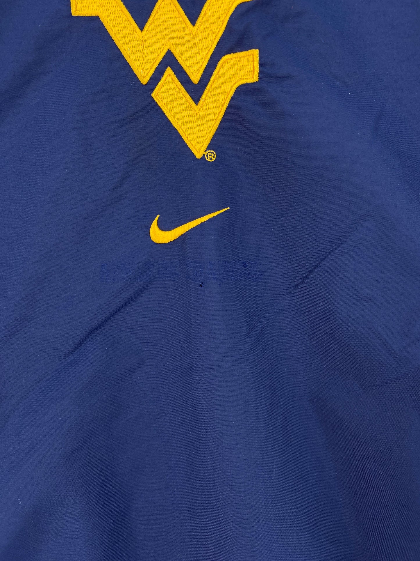 00' NIKE x WEST VIRGINIA Size L Vintage College Nylon Jacket / F510N