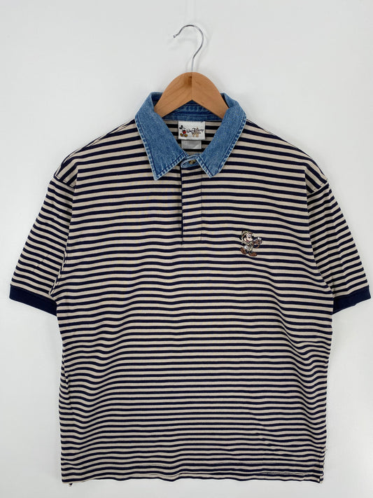 .00' DISNEY MICKEY Size M Vintage Polo-Shirt / E8586B