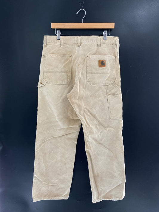 .Vintage CARHARTT Made in USA Size W36xL28 Duck Pants / F837P