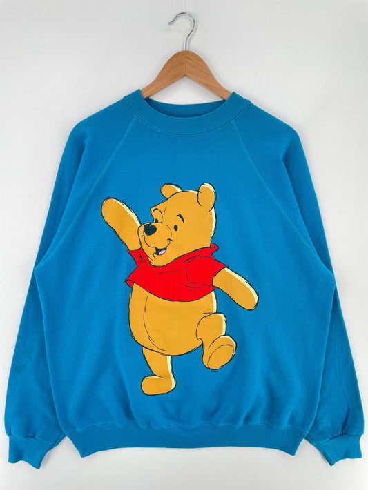 00' DISNEY WINNIE THE POOH Made in USA Size XL Vintage Sweat-shirt / F3699S