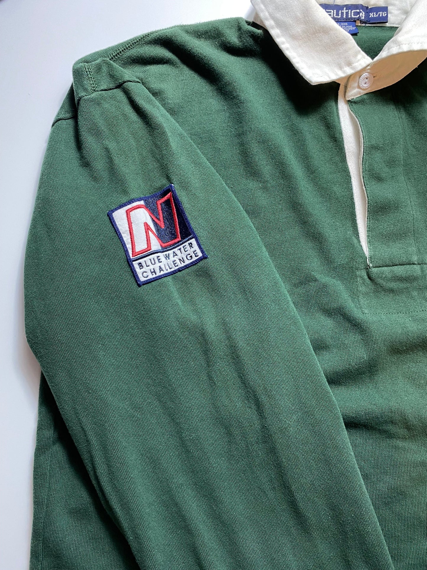 90’s NAUTICA Size XL Rugby-Shirt / F8367R