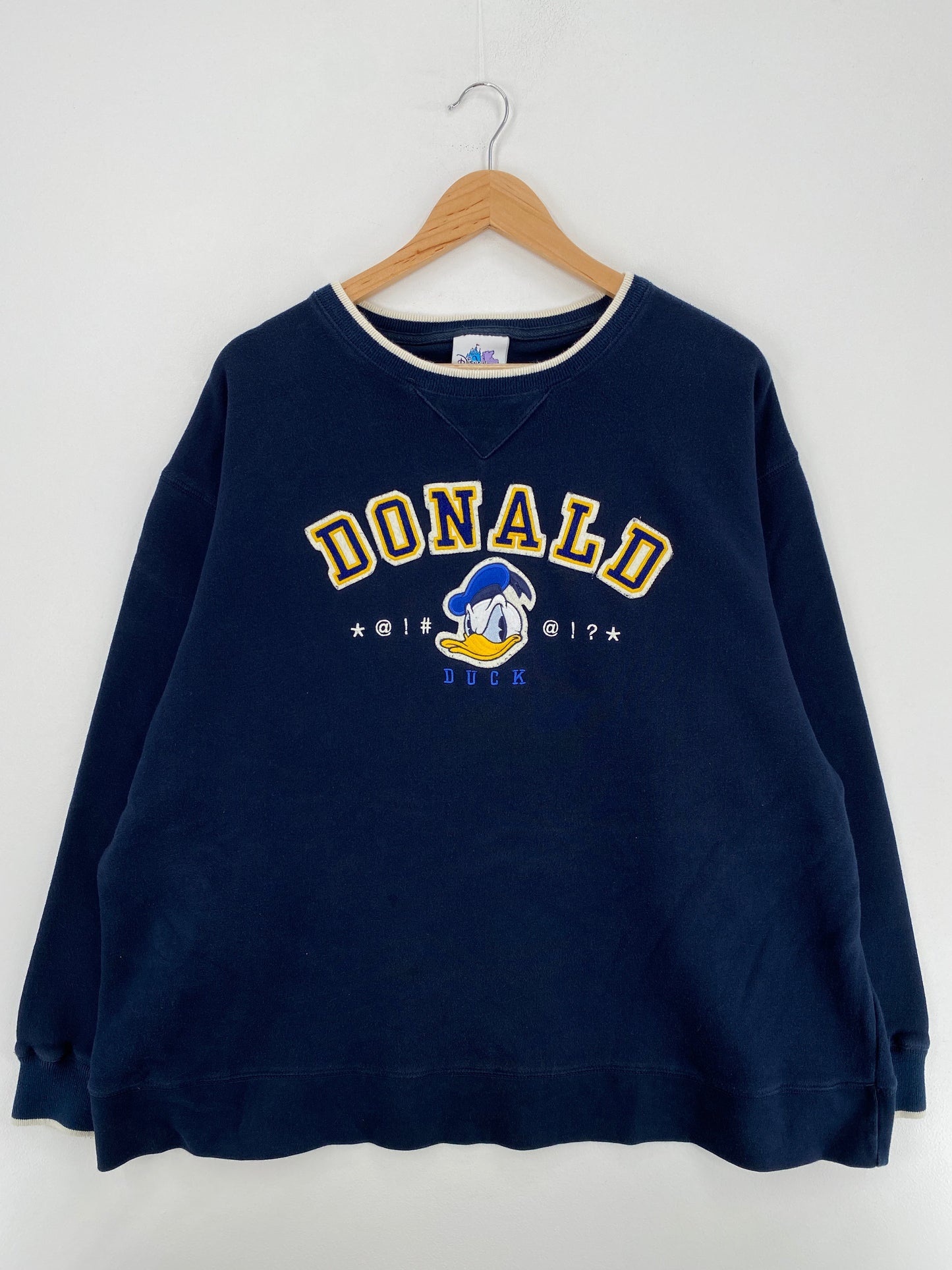 90's DISNEY DONALD DUCK Size XL Vintage Sweat-shirt / E7073S