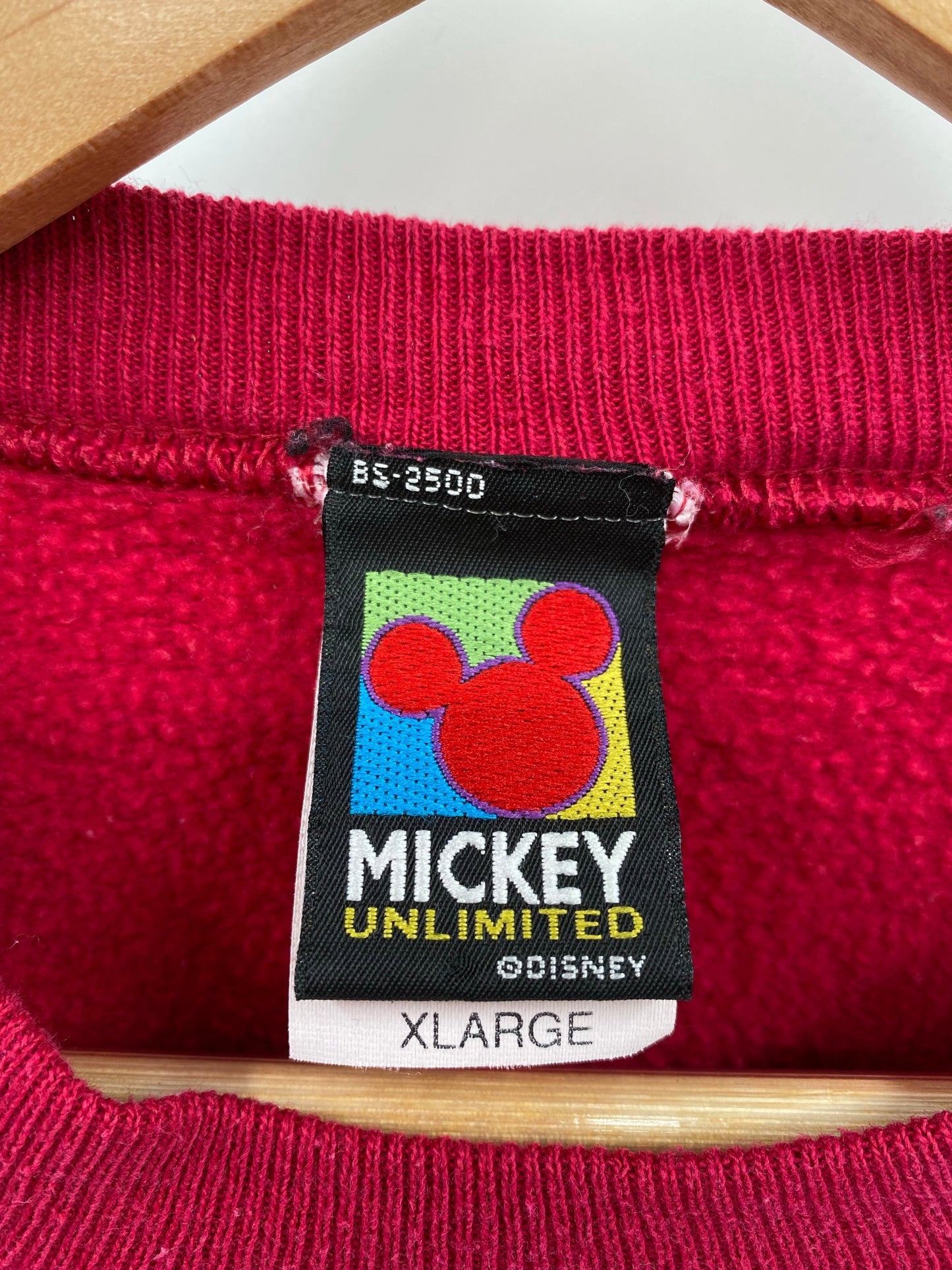 90’s DISNEY MICKEY Made in USA Size XL Vintage Sweat-shirt / G4980S