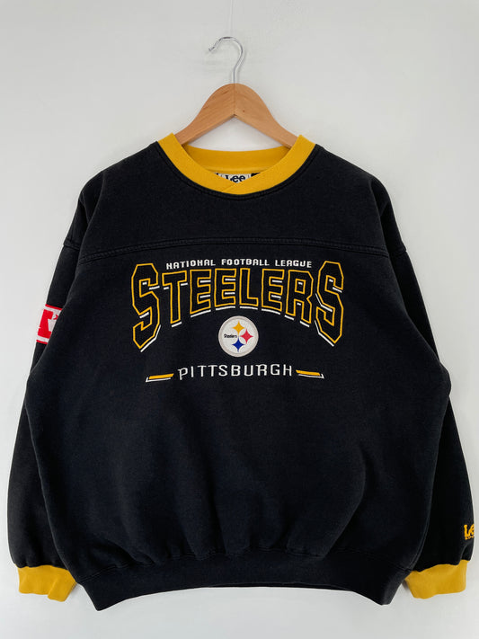 00' PITTSBURGH STEELERS Size L Vintage NFL Sweat-Shirt / F200S