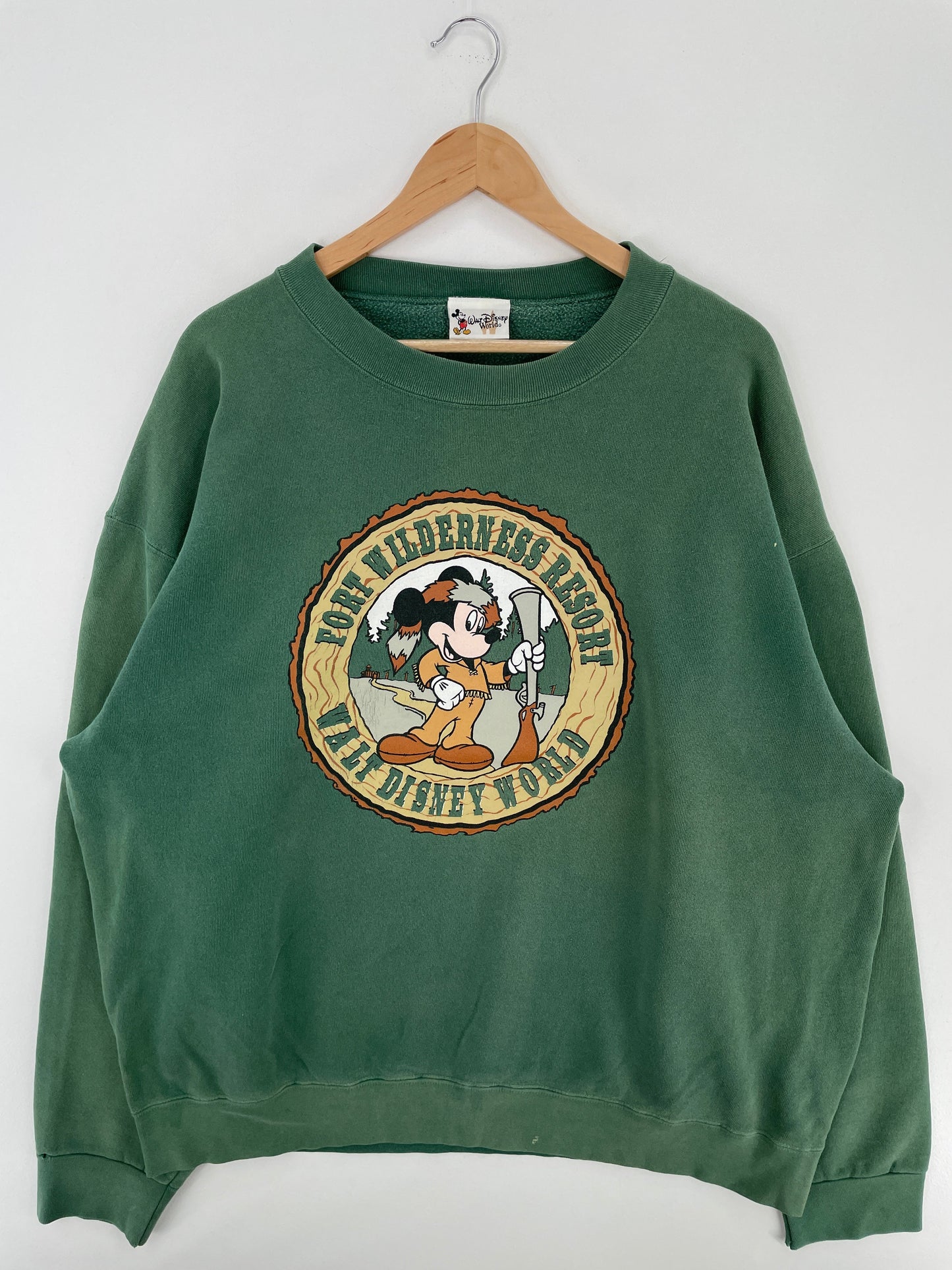 90’s DISNEY MICKEY Made in USA Size XL Vintage Sweat-Shirt / F693S
