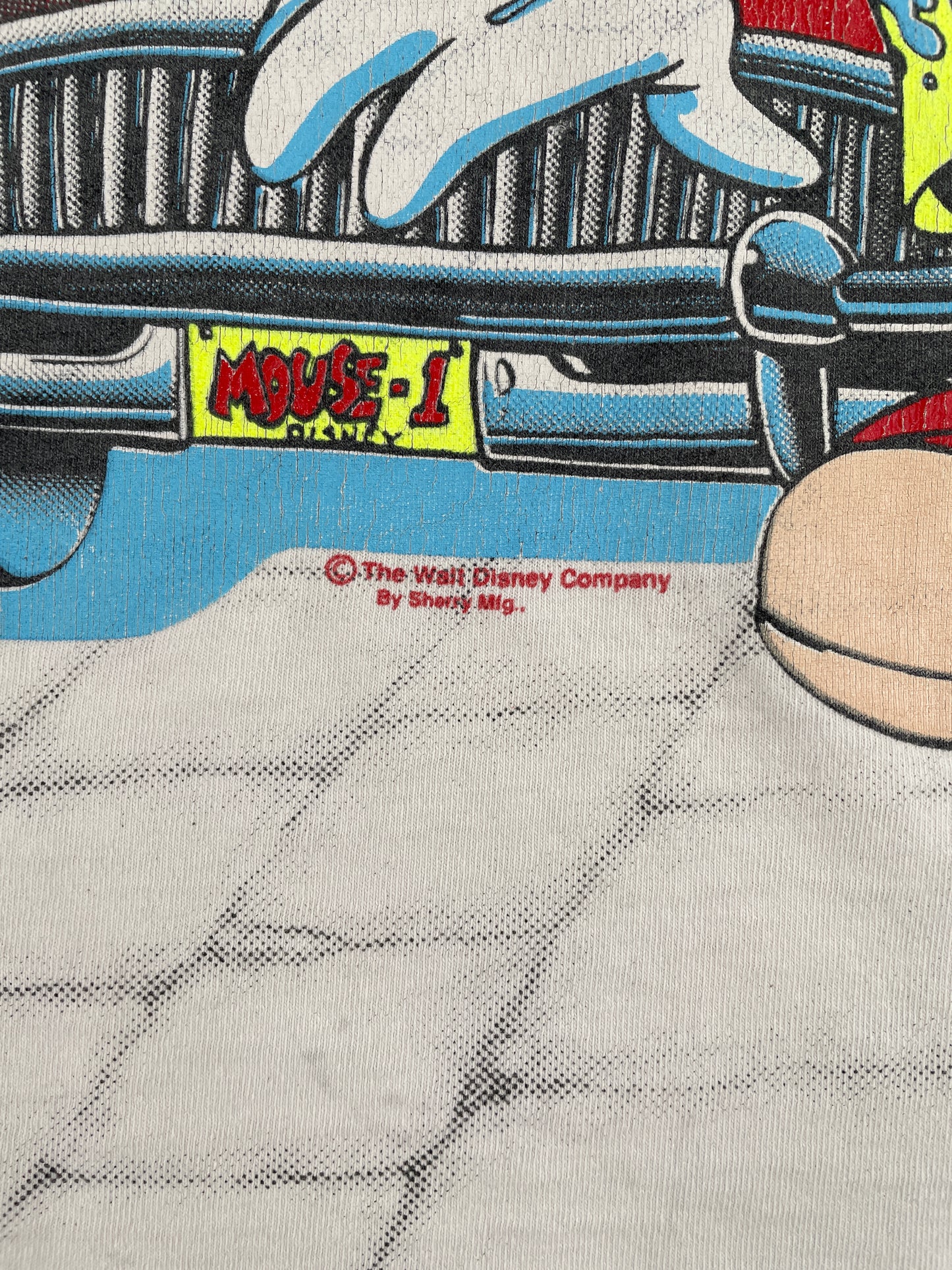 90's DISNEY MICKEY Size No Tag (Approx.XL) Vintage T-Shirt / E9296T