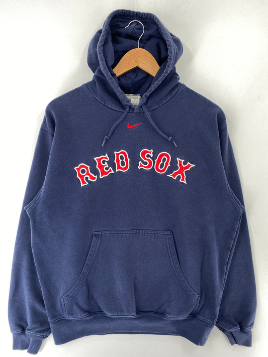 00’ NIKE x BOSTON RED SOX Size S Vintage MLB Hoodie Sweat-Shirt / E7867S