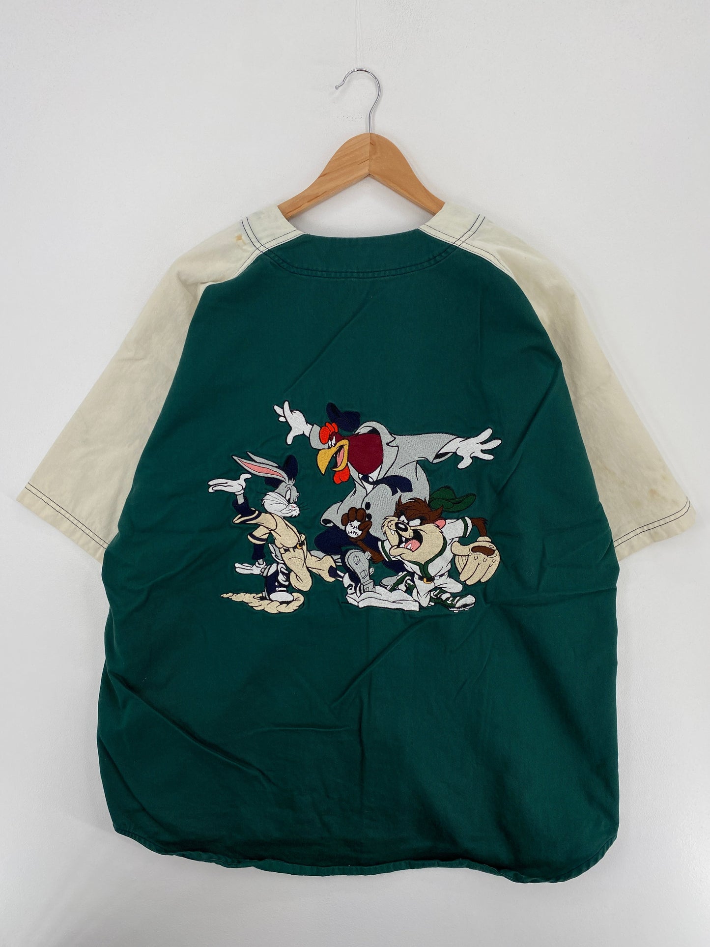 1995 LOONEY TUNES TWEETY Size XL Vintage Button-Up Shirt / E7956B