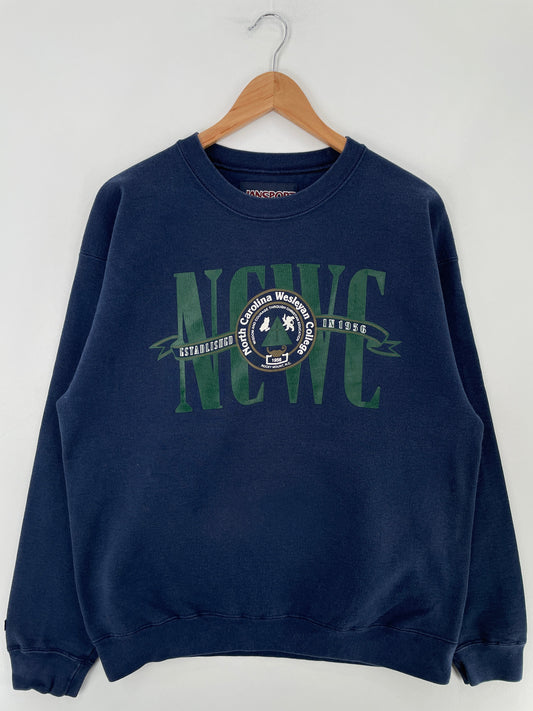 90’s NORTH CAROLINA WESLEYAN COLLEGE Size L College Sweat-Shirt / G6668S