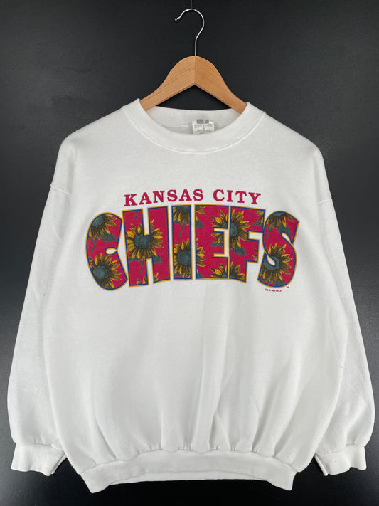 1994 KANSAS CITY CHIEFS Made in USA Size S-M Vintage NFL Sweat-Shirt / E7313S