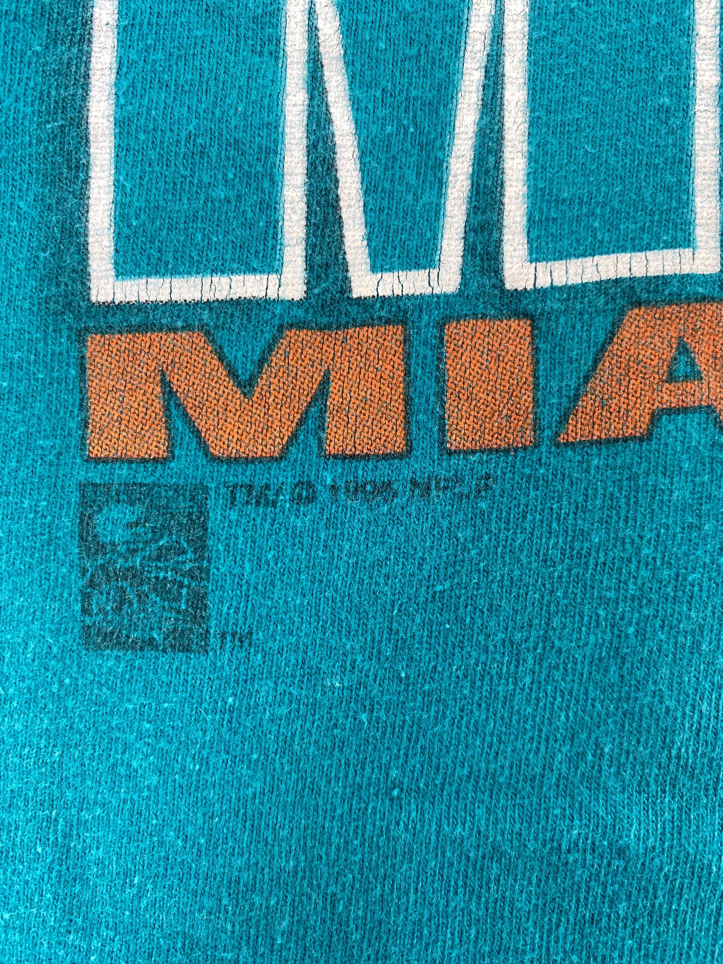 1995 SALEM x MIAMI DOLPHINS DAN MARINO Made in USA Size L Vintage NFL T-Shirt / G3616T